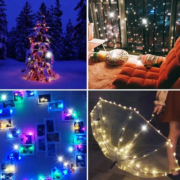New Led Fairy Lights Copper Wire String - Image 3