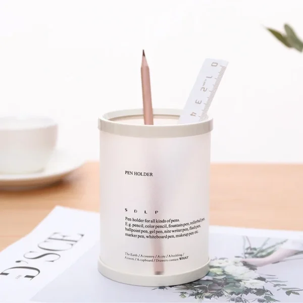 Cylindrical Detachable Desktop Pen Holder - Image 3