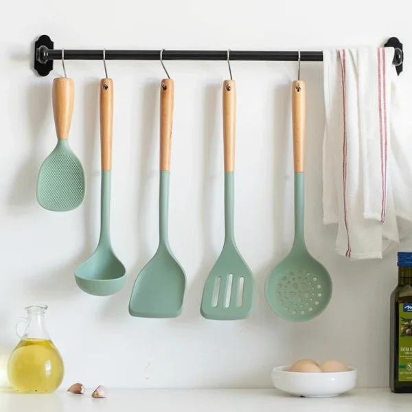 5Pcs Silicone Kitchen Utensils Set - Image 4