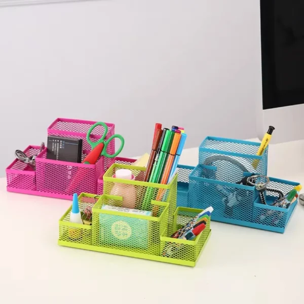 Multifunctional Office Stationery Desk Organizer - Image 3