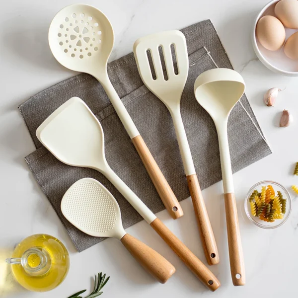 5Pcs Silicone Kitchen Utensils Set - Image 3