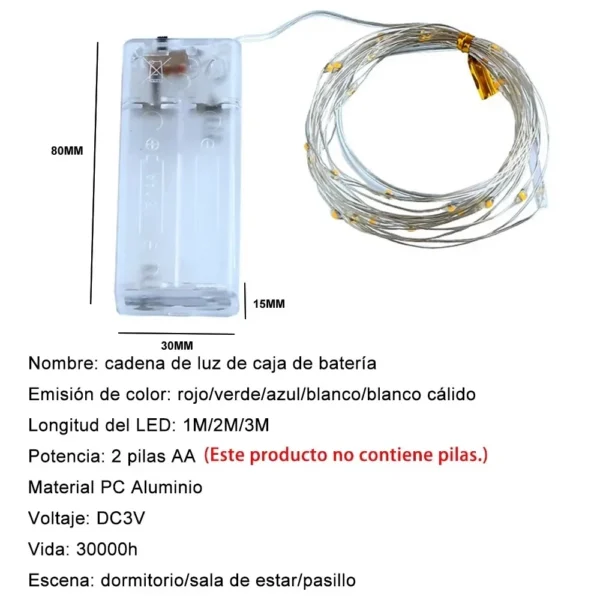 New Led Fairy Lights Copper Wire String - Image 6