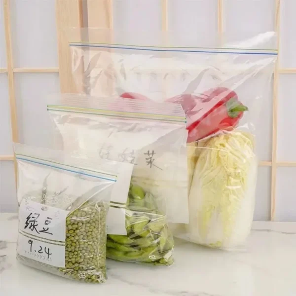 Food Storage Containers Vegetable Freezing Sealed Bags Reusable Freezer Bag Zipper Leakproof Fruits Bag Organizer Kitchen - Image 6