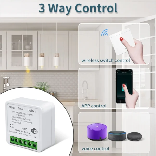 Tuya Smart WiFi Switch For Lighting - Image 2