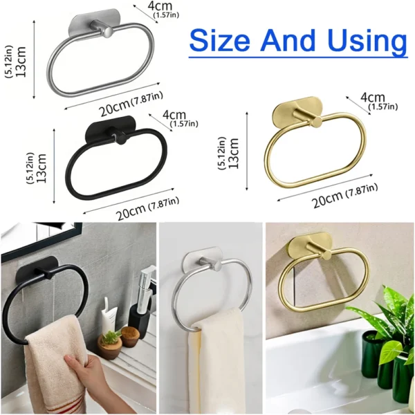 Stainless Steel Towel Holder - Image 6